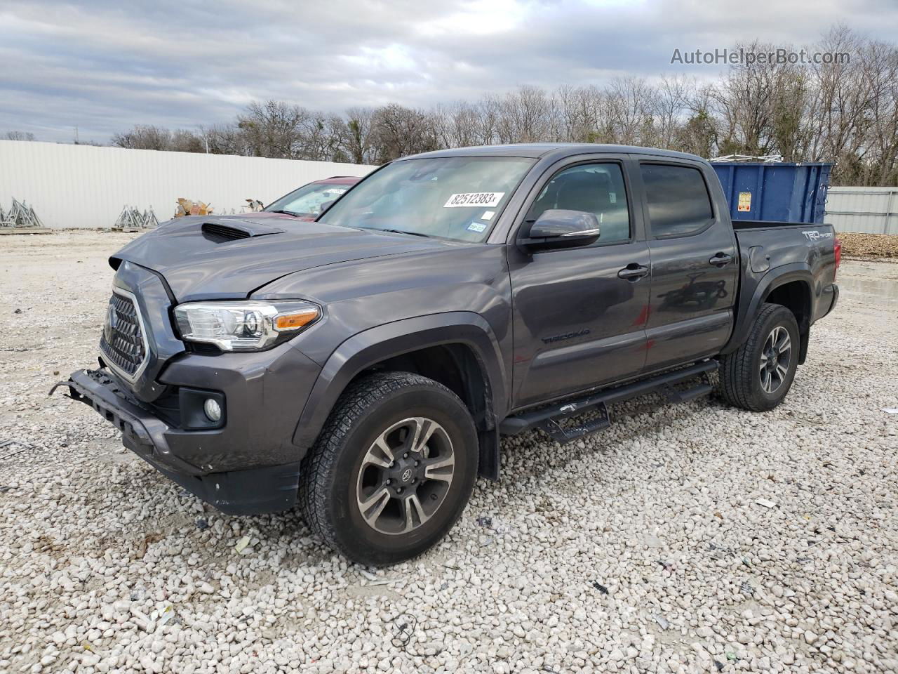 2019 Toyota Tacoma Double Cab Gray vin: 5TFAZ5CN1KX087352