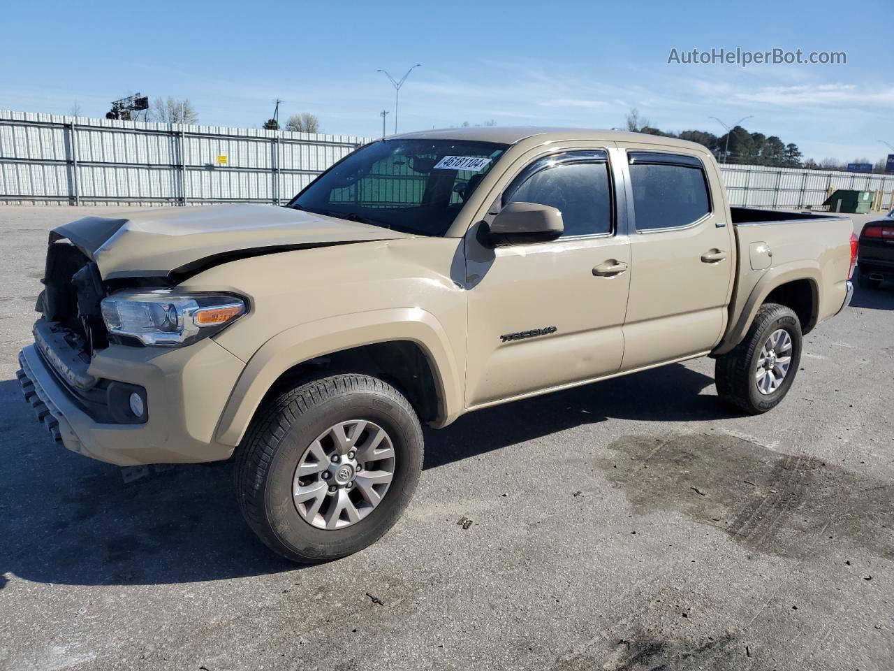 2017 Toyota Tacoma Double Cab Tan vin: 5TFAZ5CN2HX021563