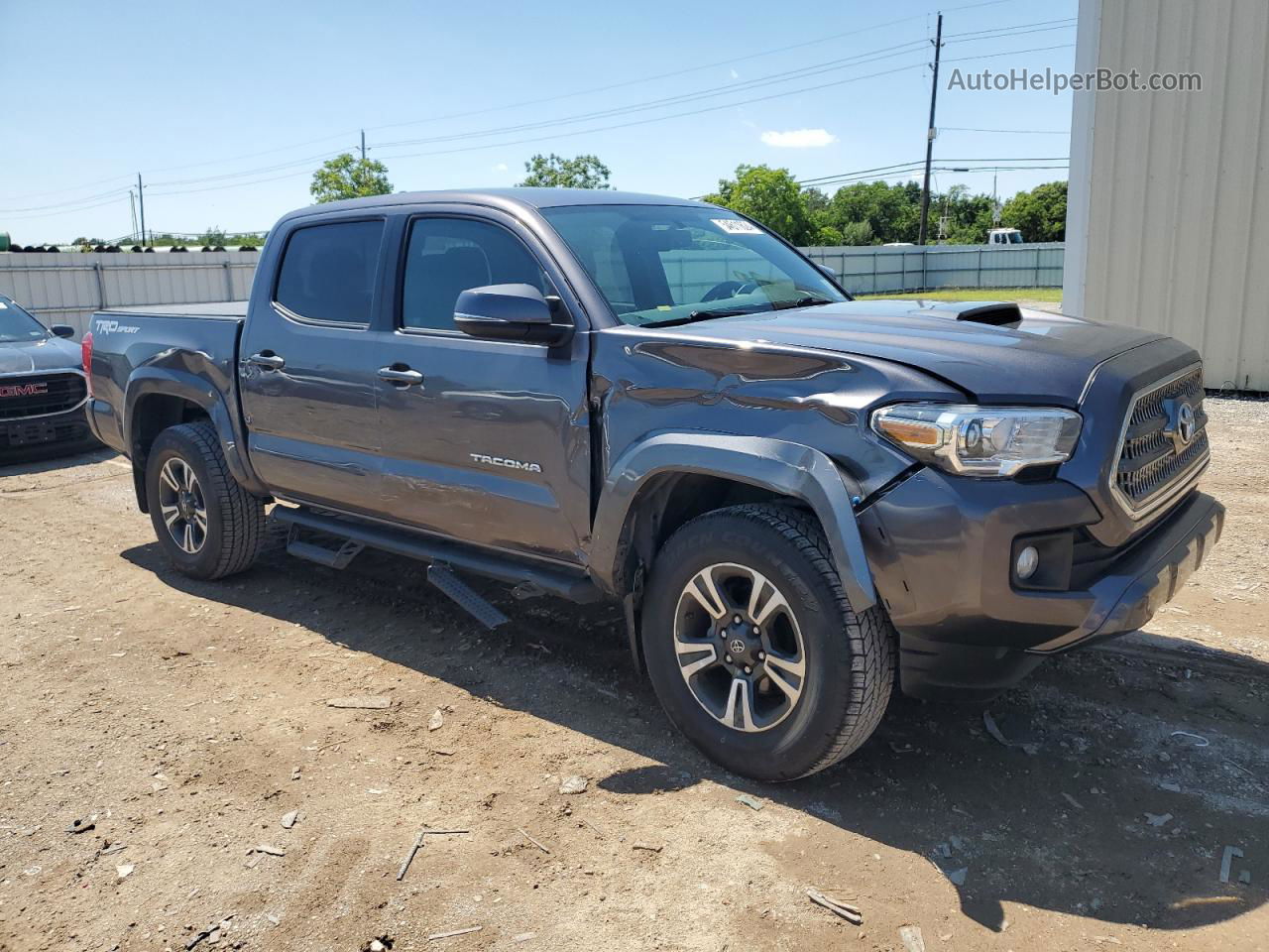 2017 Toyota Tacoma Double Cab Серый vin: 5TFAZ5CN2HX034197