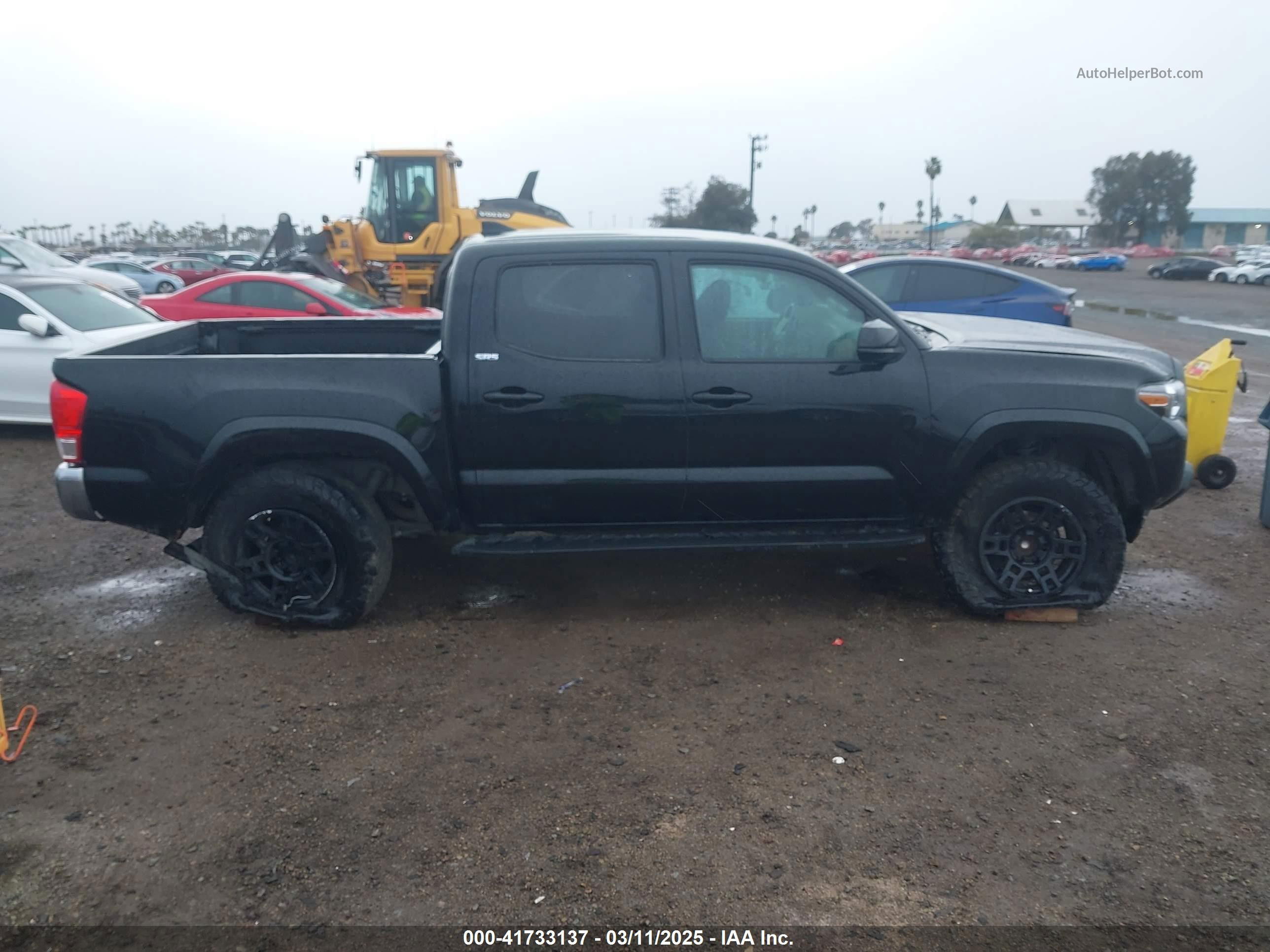 2017 Toyota Tacoma Sr5 V6 Black vin: 5TFAZ5CN2HX040954