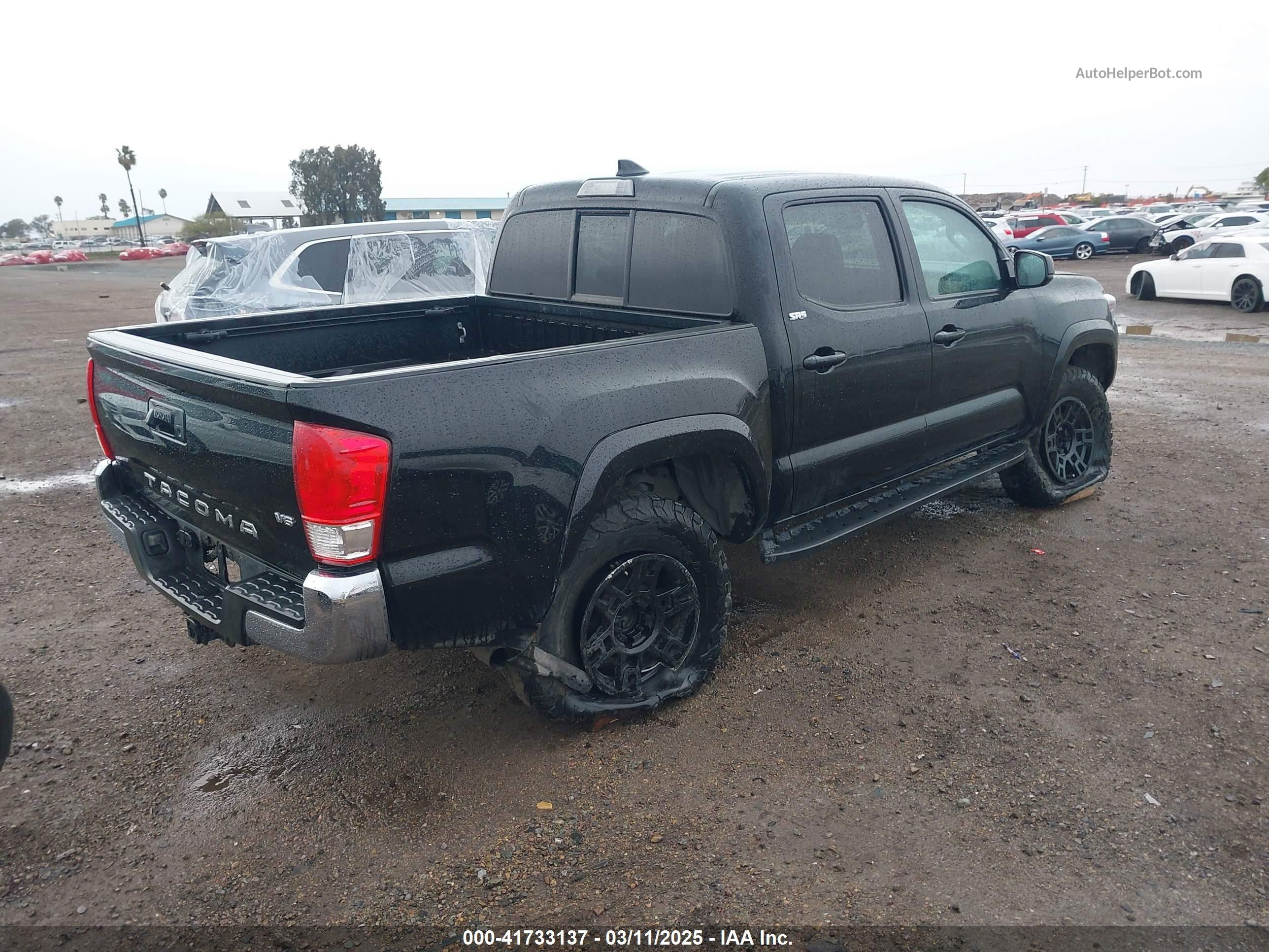 2017 Toyota Tacoma Sr5 V6 Black vin: 5TFAZ5CN2HX040954