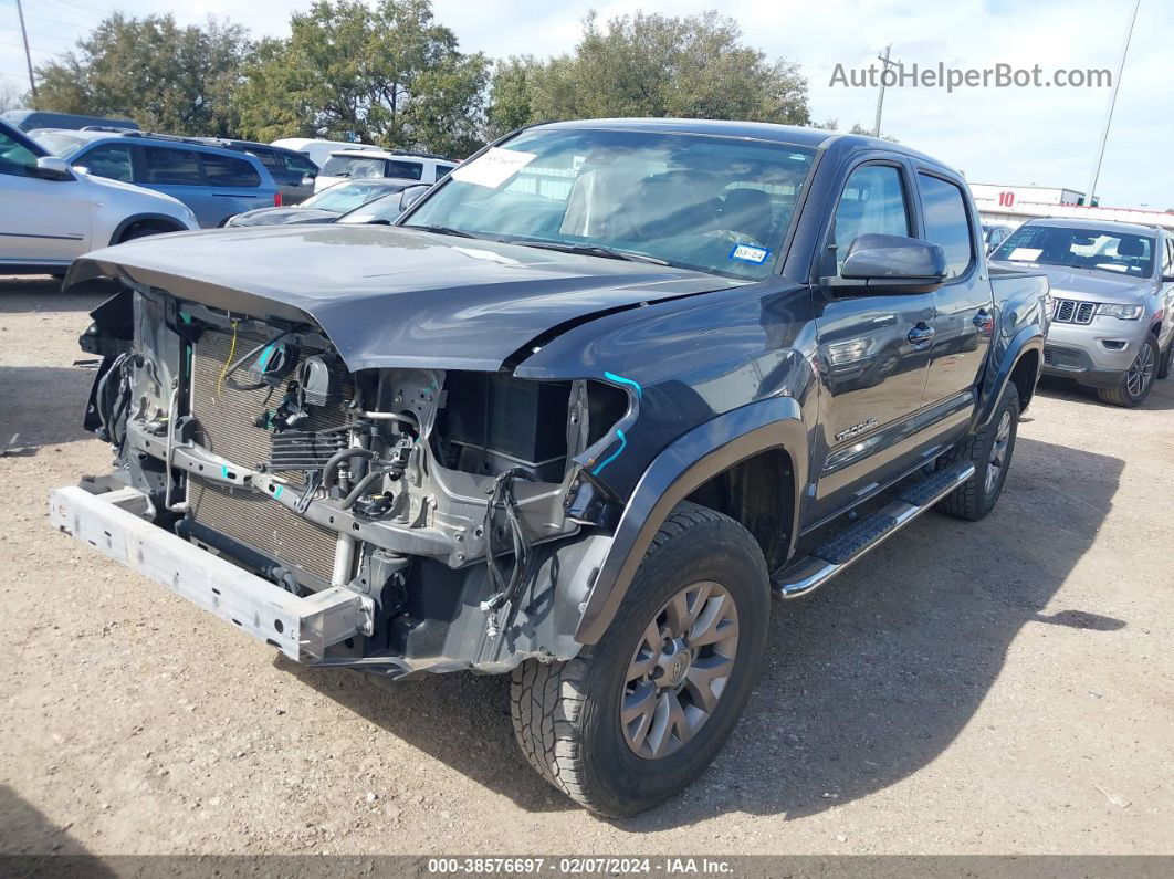 2019 Toyota Tacoma Sr5 V6 Gray vin: 5TFAZ5CN2KX081298