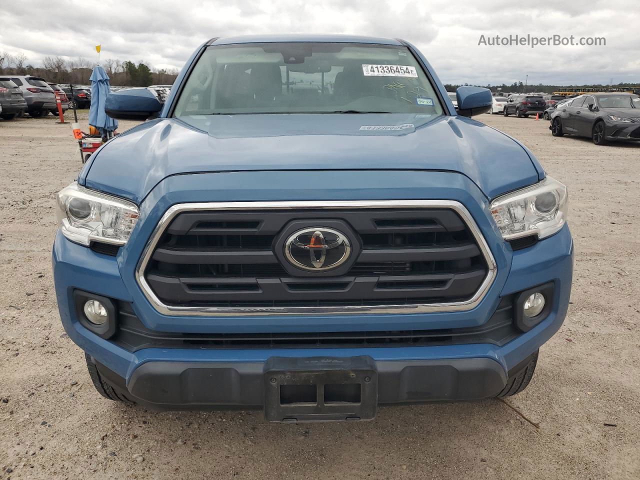 2019 Toyota Tacoma Double Cab Синий vin: 5TFAZ5CN2KX082810