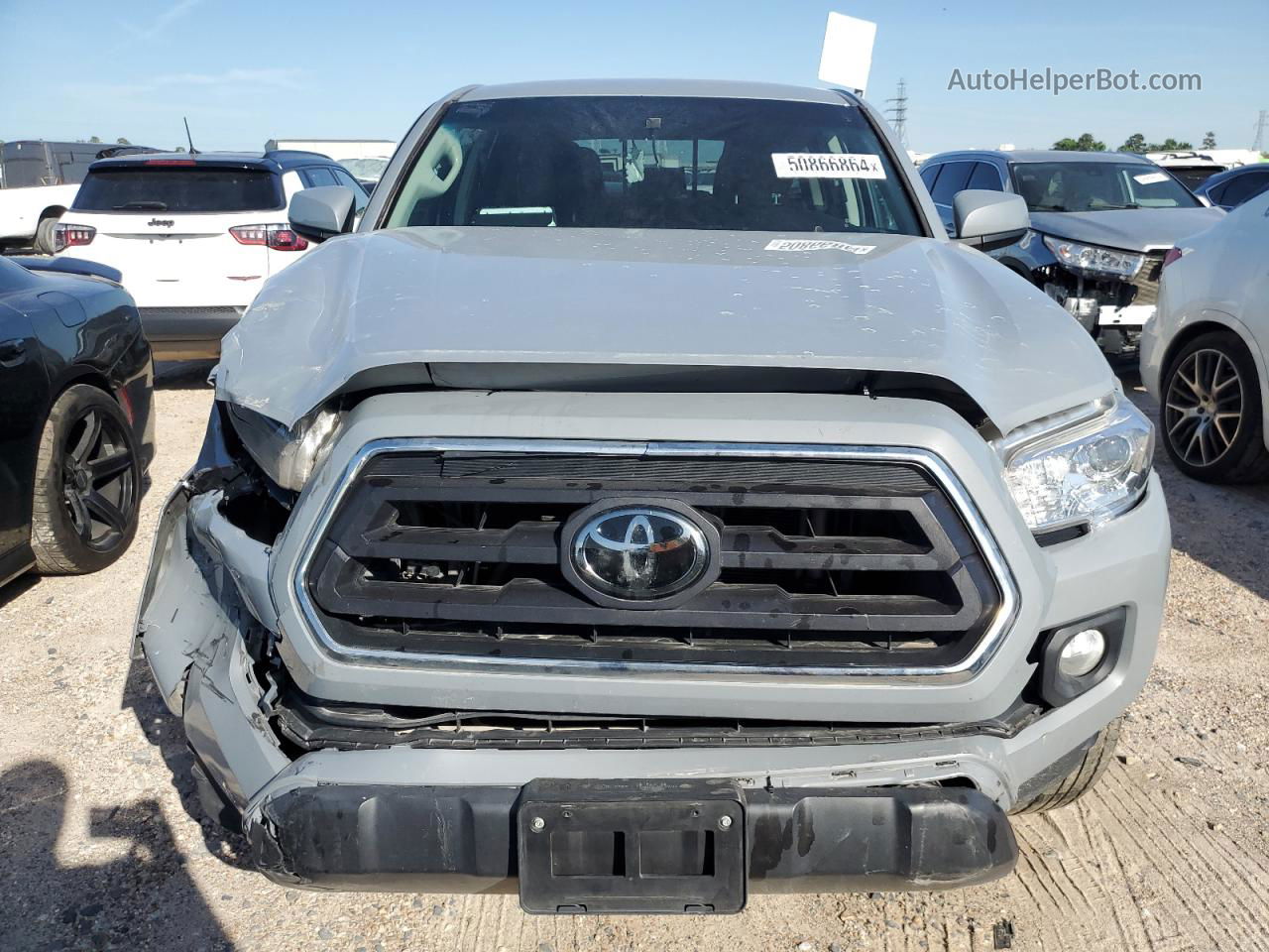 2021 Toyota Tacoma Double Cab Gray vin: 5TFAZ5CN2MX101097