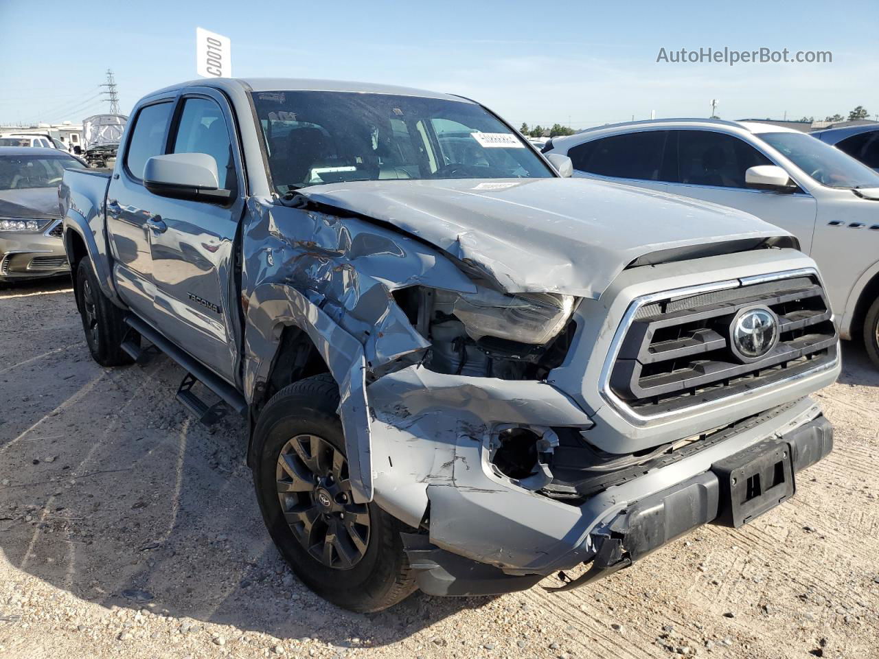 2021 Toyota Tacoma Double Cab Gray vin: 5TFAZ5CN2MX101097