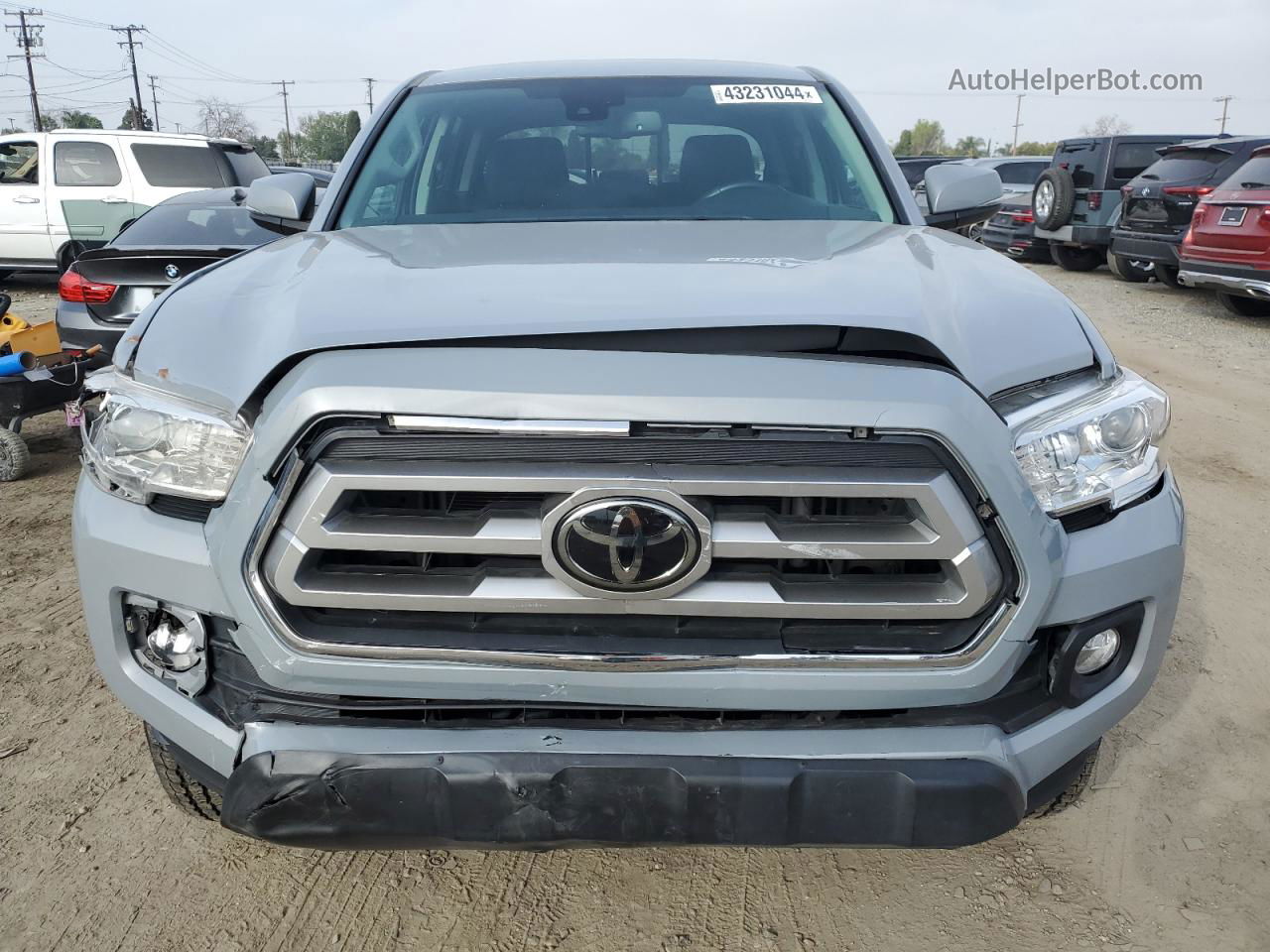 2021 Toyota Tacoma Double Cab Серый vin: 5TFAZ5CN2MX110866