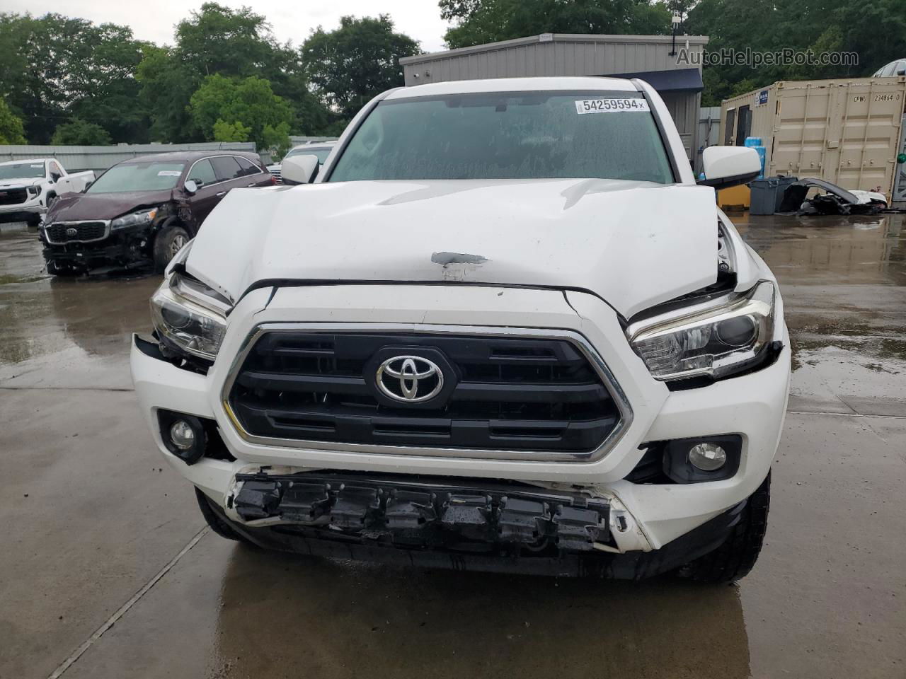 2017 Toyota Tacoma Double Cab White vin: 5TFAZ5CN3HX033835