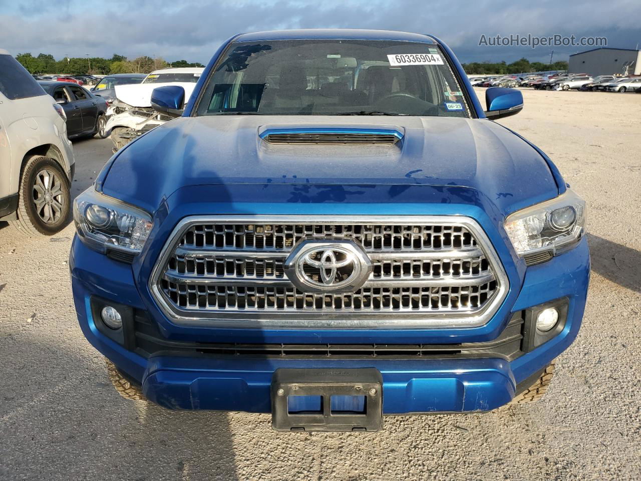 2017 Toyota Tacoma Double Cab Blue vin: 5TFAZ5CN3HX049792