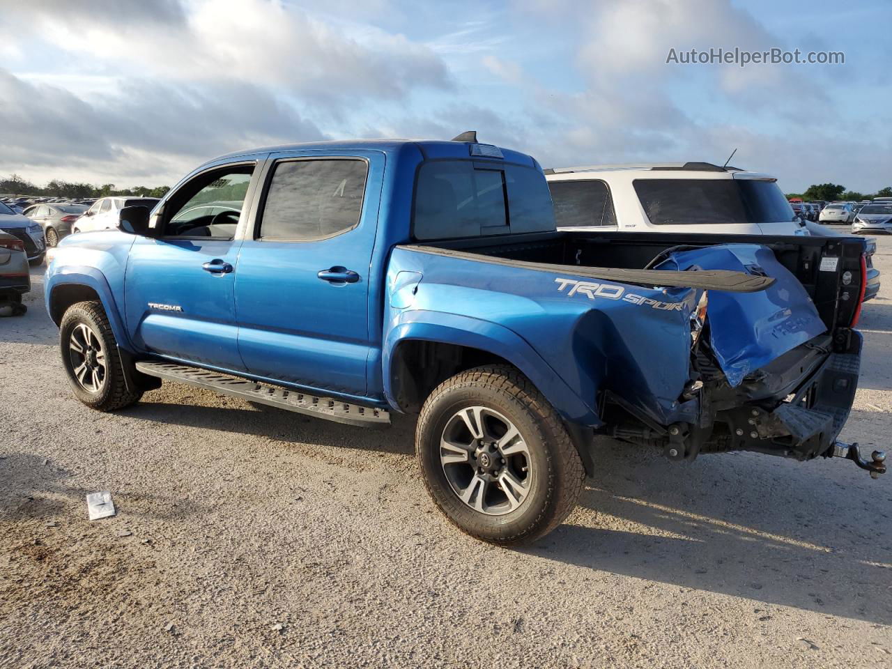 2017 Toyota Tacoma Double Cab Blue vin: 5TFAZ5CN3HX049792