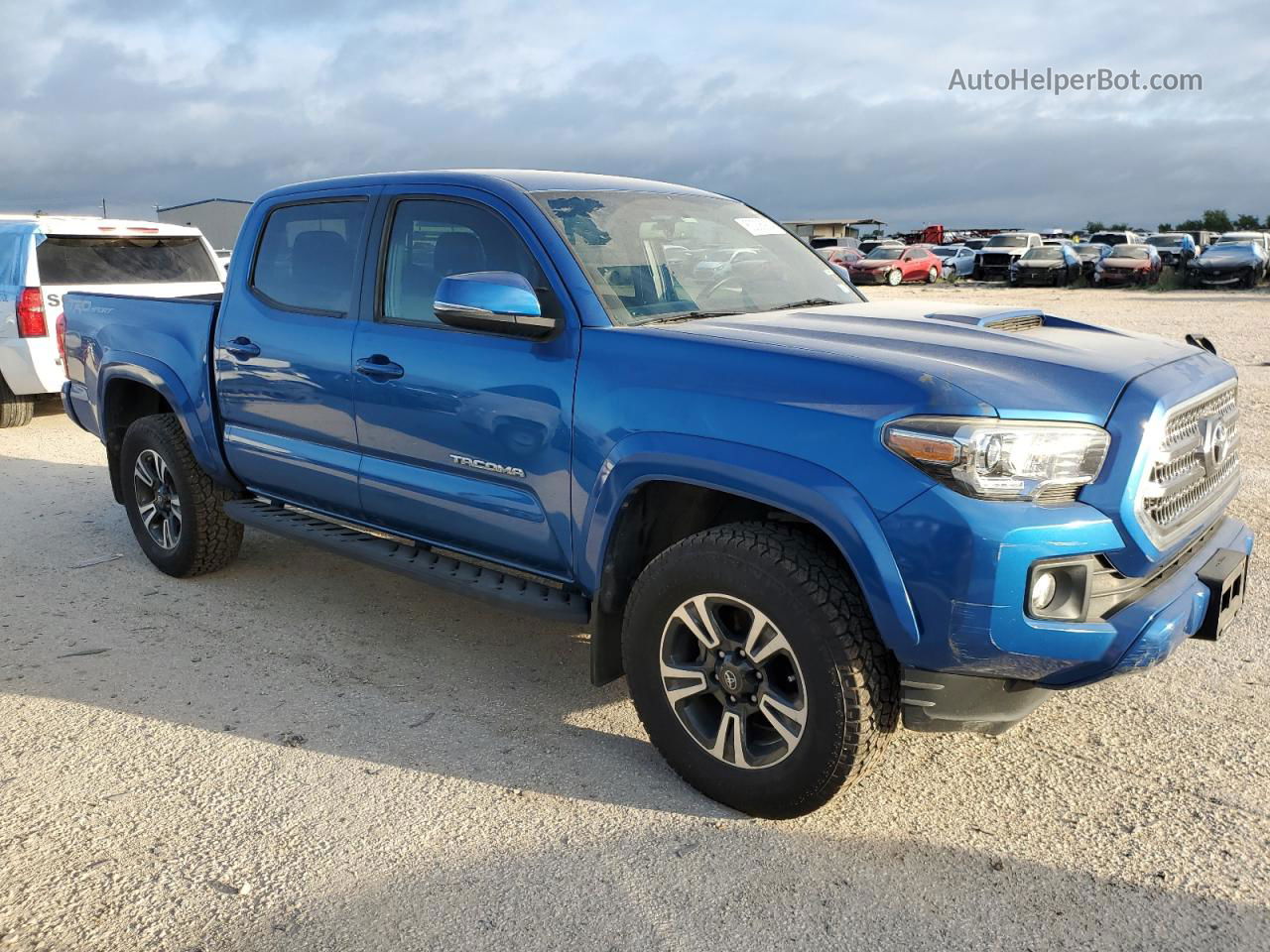 2017 Toyota Tacoma Double Cab Blue vin: 5TFAZ5CN3HX049792