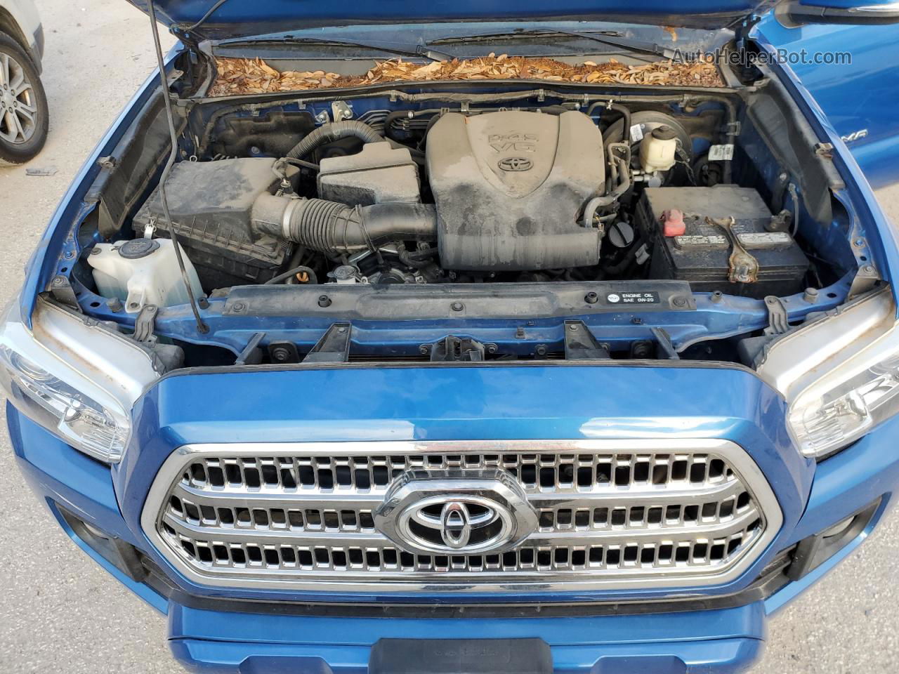 2017 Toyota Tacoma Double Cab Blue vin: 5TFAZ5CN3HX049792