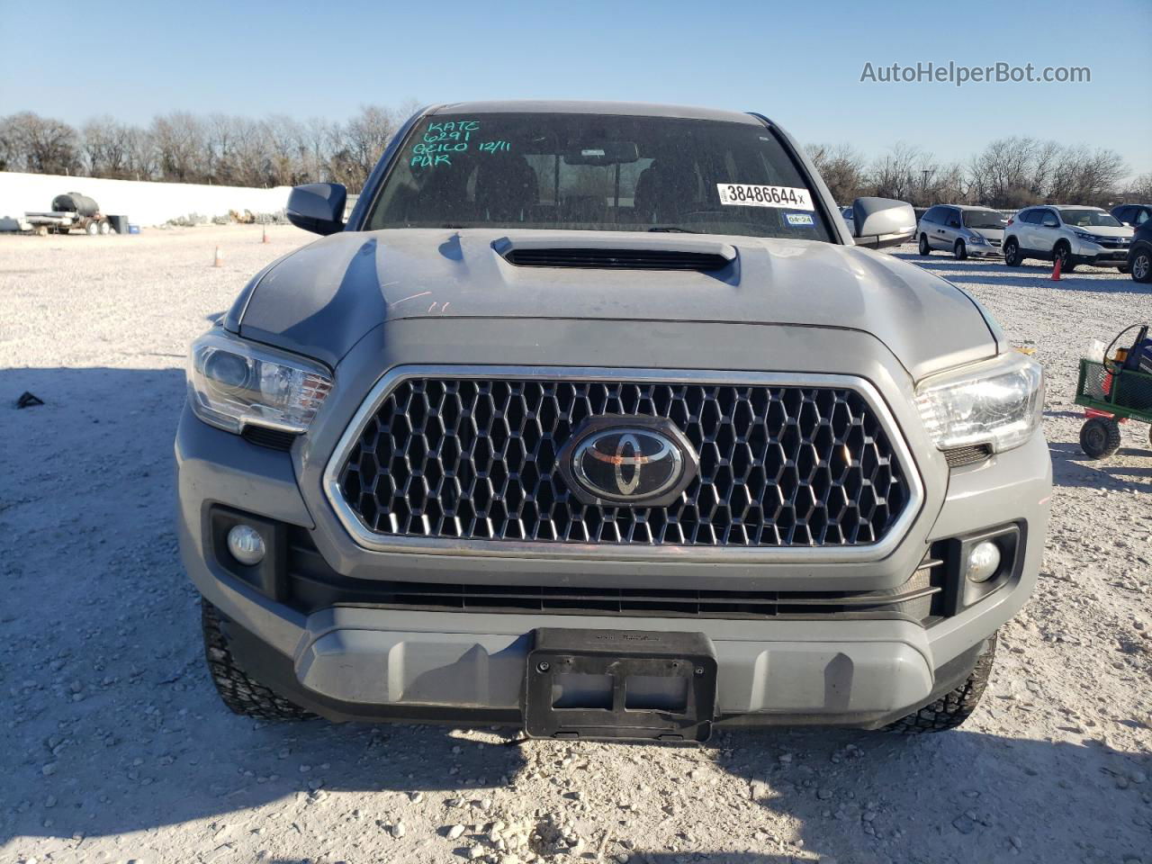 2019 Toyota Tacoma Double Cab Gray vin: 5TFAZ5CN3KX078913