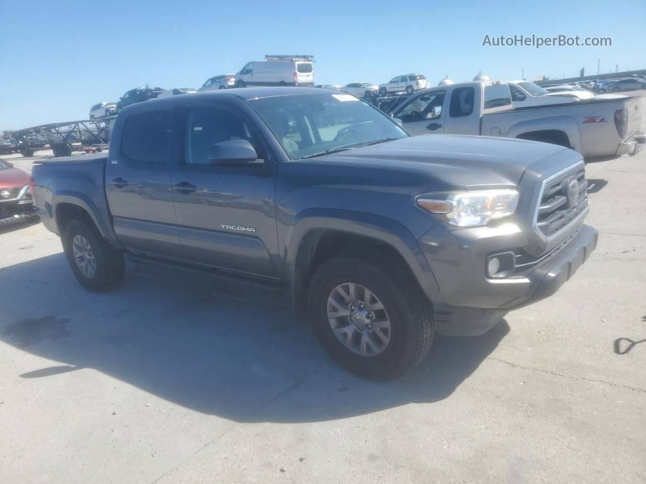 2019 Toyota Tacoma Double Cab Gray vin: 5TFAZ5CN3KX080628