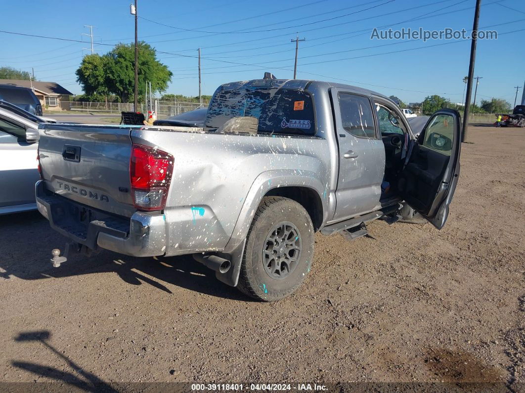 2021 Toyota Tacoma Sr5 V6 Серебряный vin: 5TFAZ5CN3MX104655