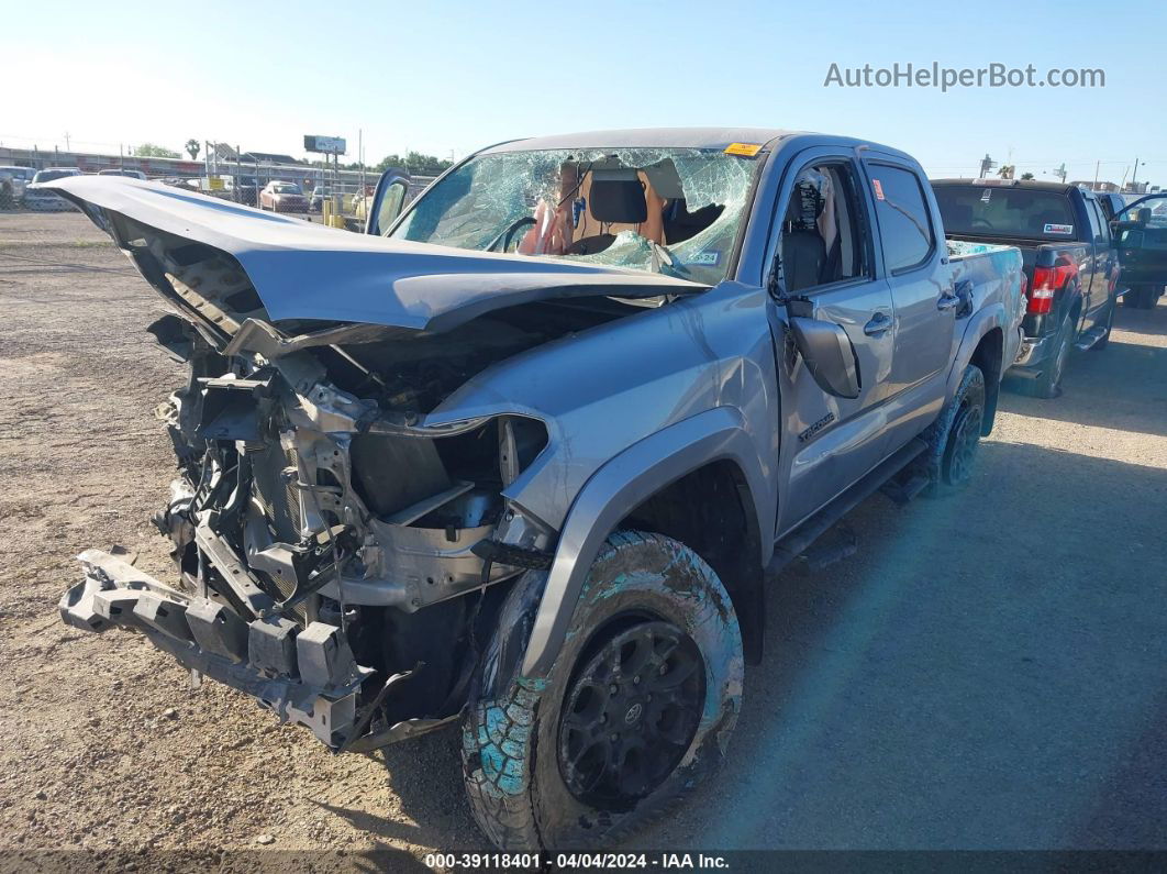 2021 Toyota Tacoma Sr5 V6 Серебряный vin: 5TFAZ5CN3MX104655