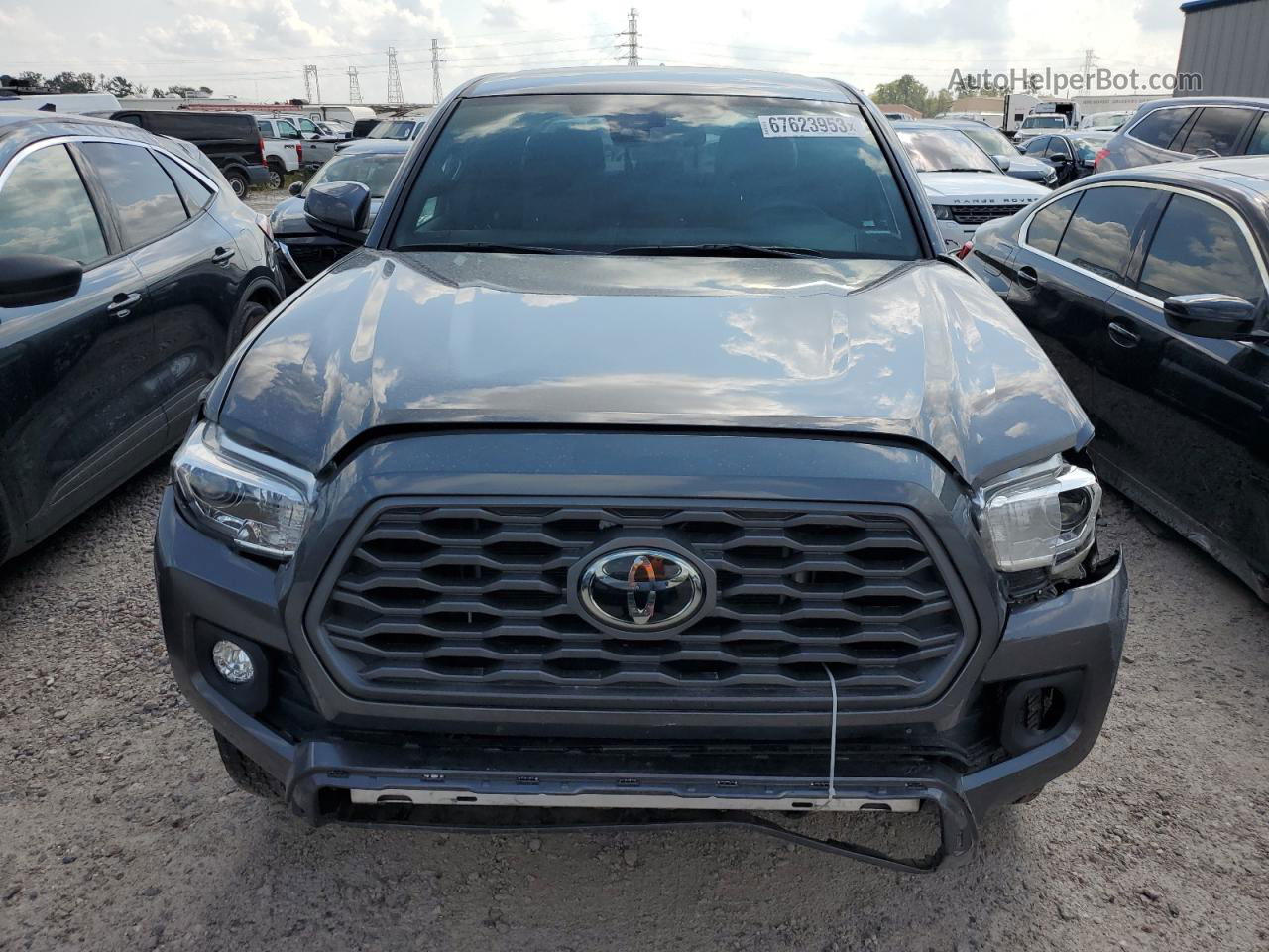 2021 Toyota Tacoma Double Cab Gray vin: 5TFAZ5CN3MX114103