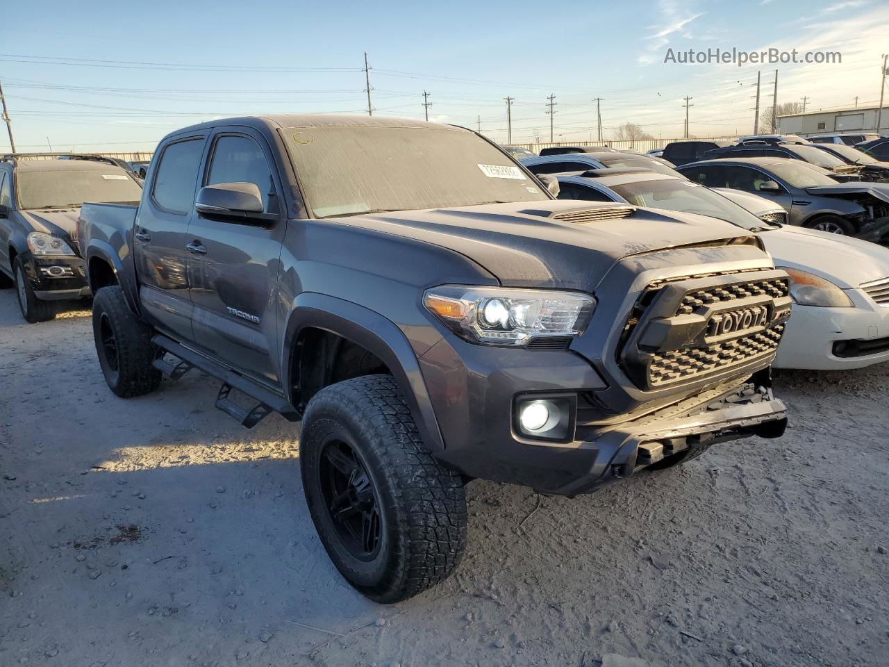 2017 Toyota Tacoma Double Cab Серый vin: 5TFAZ5CN5HX047798