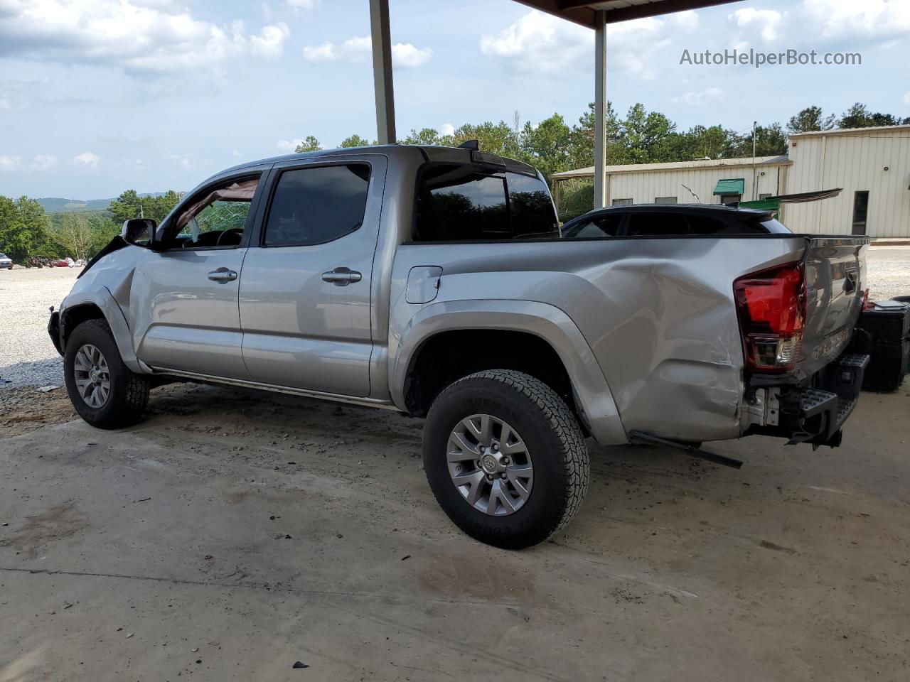 2019 Toyota Tacoma Double Cab Серебряный vin: 5TFAZ5CN5KX078511