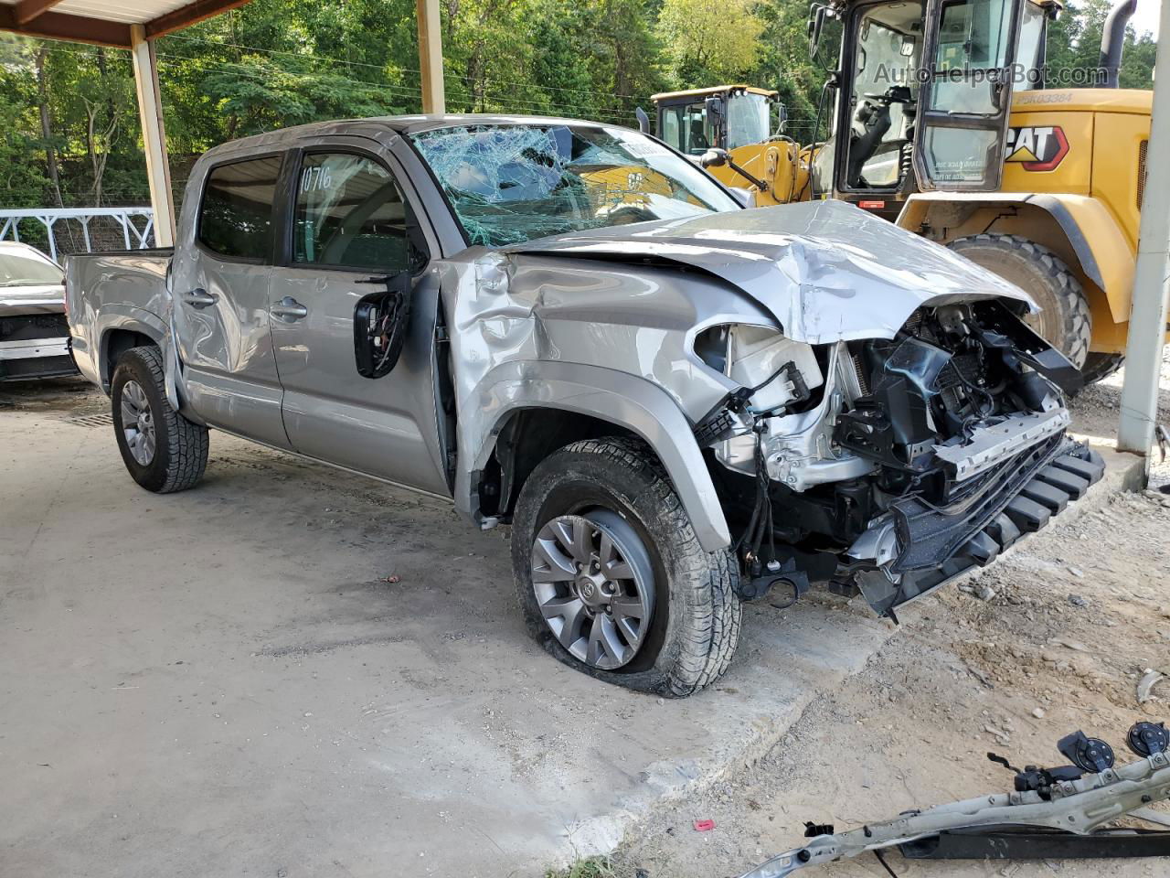 2019 Toyota Tacoma Double Cab Silver vin: 5TFAZ5CN5KX078511