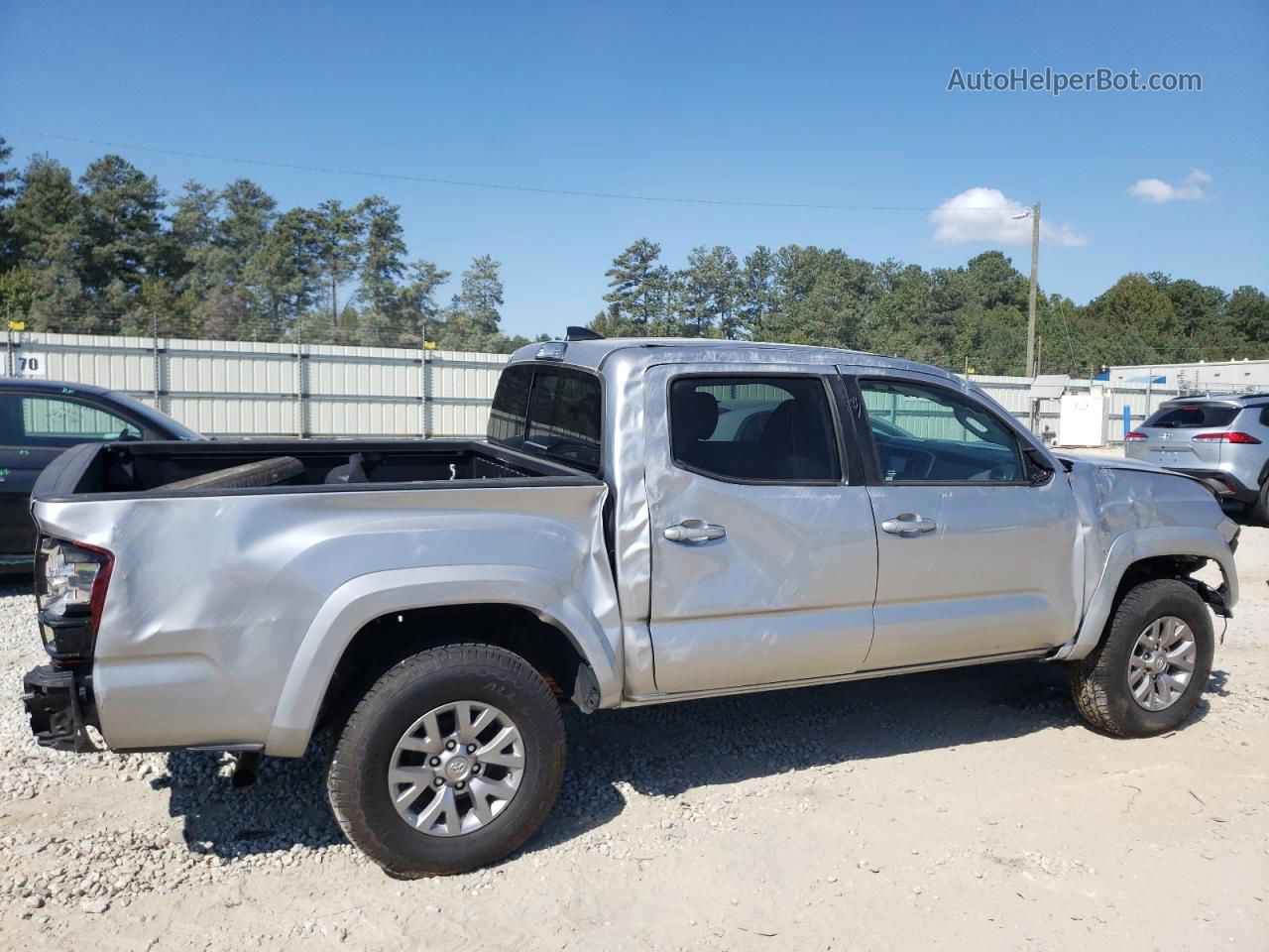 2019 Toyota Tacoma Double Cab Серебряный vin: 5TFAZ5CN5KX078511