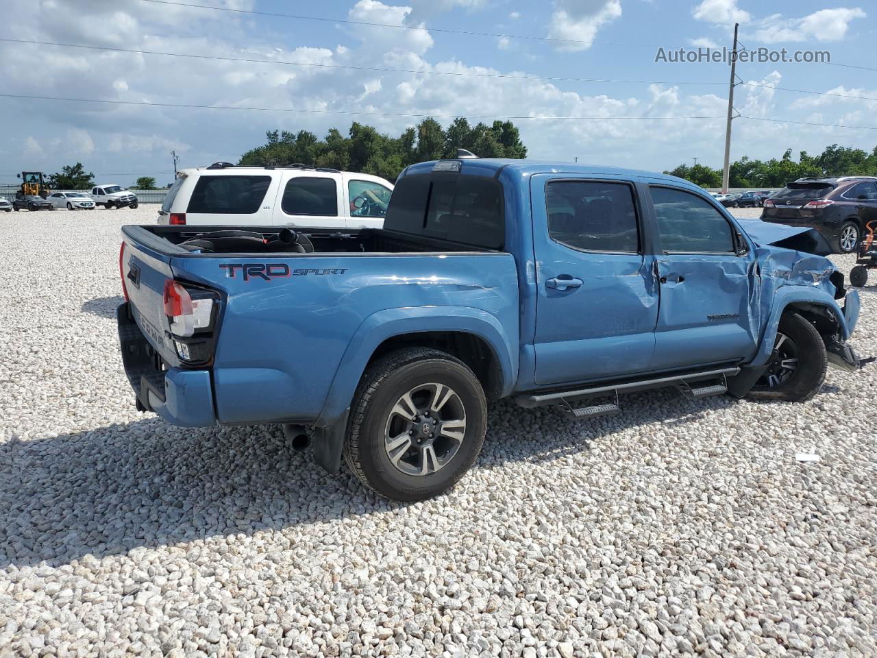 2019 Toyota Tacoma Double Cab Blue vin: 5TFAZ5CN5KX082977