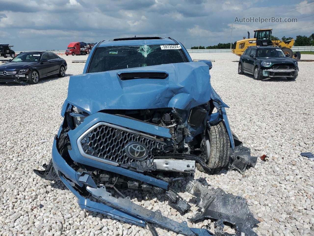 2019 Toyota Tacoma Double Cab Blue vin: 5TFAZ5CN5KX082977