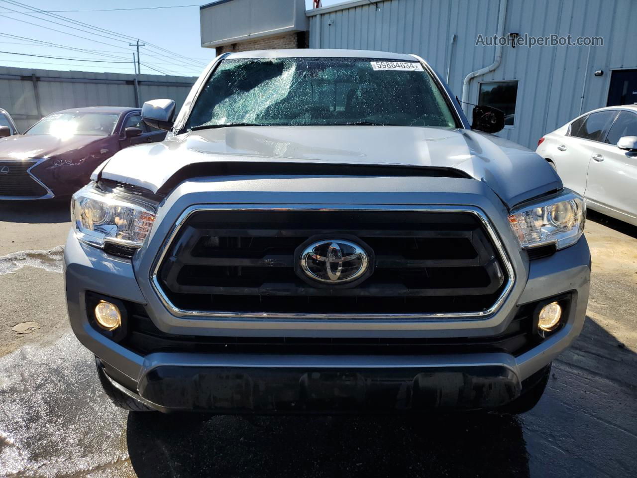 2020 Toyota Tacoma Double Cab Silver vin: 5TFAZ5CN5LX091146