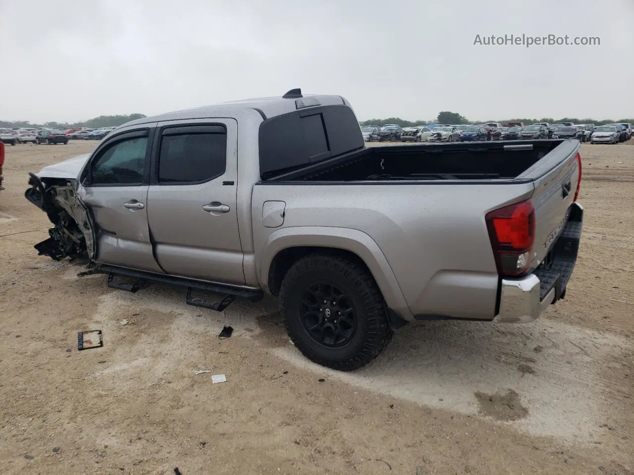 2021 Toyota Tacoma Double Cab Silver vin: 5TFAZ5CN5MX118427