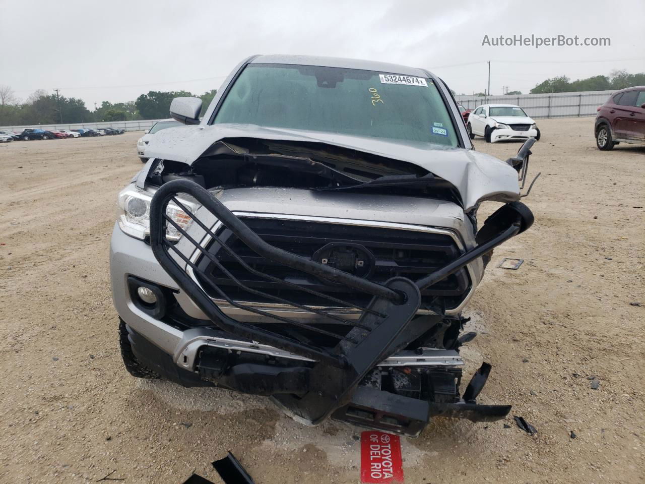 2021 Toyota Tacoma Double Cab Silver vin: 5TFAZ5CN5MX118427