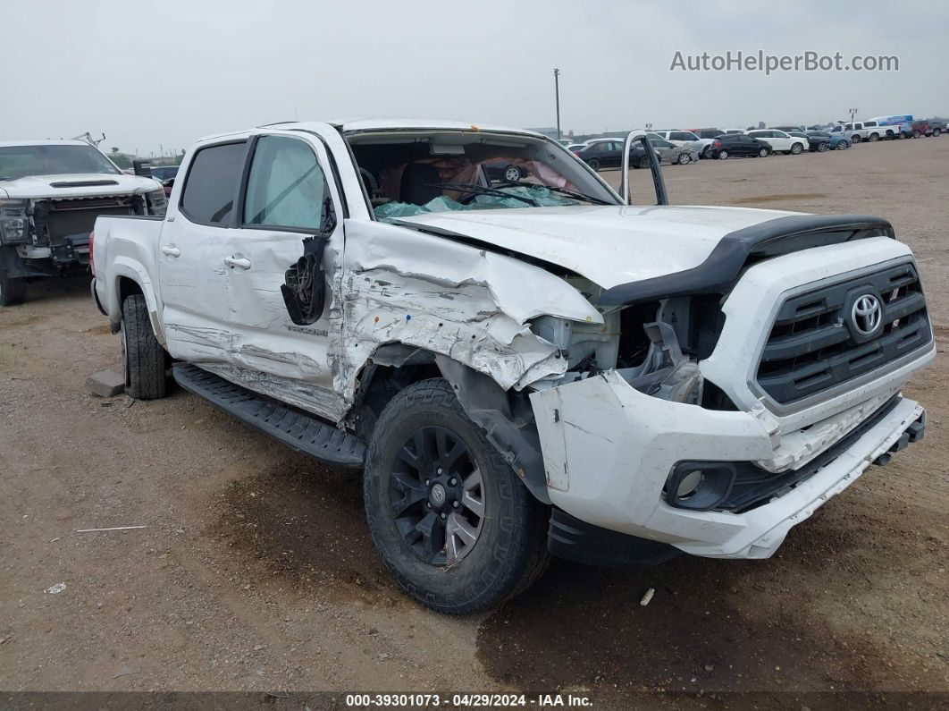 2017 Toyota Tacoma Sr5 V6 White vin: 5TFAZ5CN6HX030069