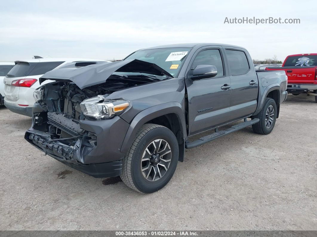 2020 Toyota Tacoma Trd Sport Gray vin: 5TFAZ5CN6LX087574