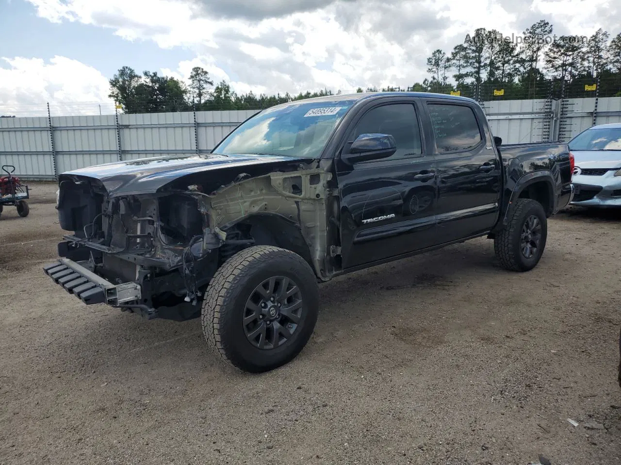 2021 Toyota Tacoma Double Cab Черный vin: 5TFAZ5CN6MX095207