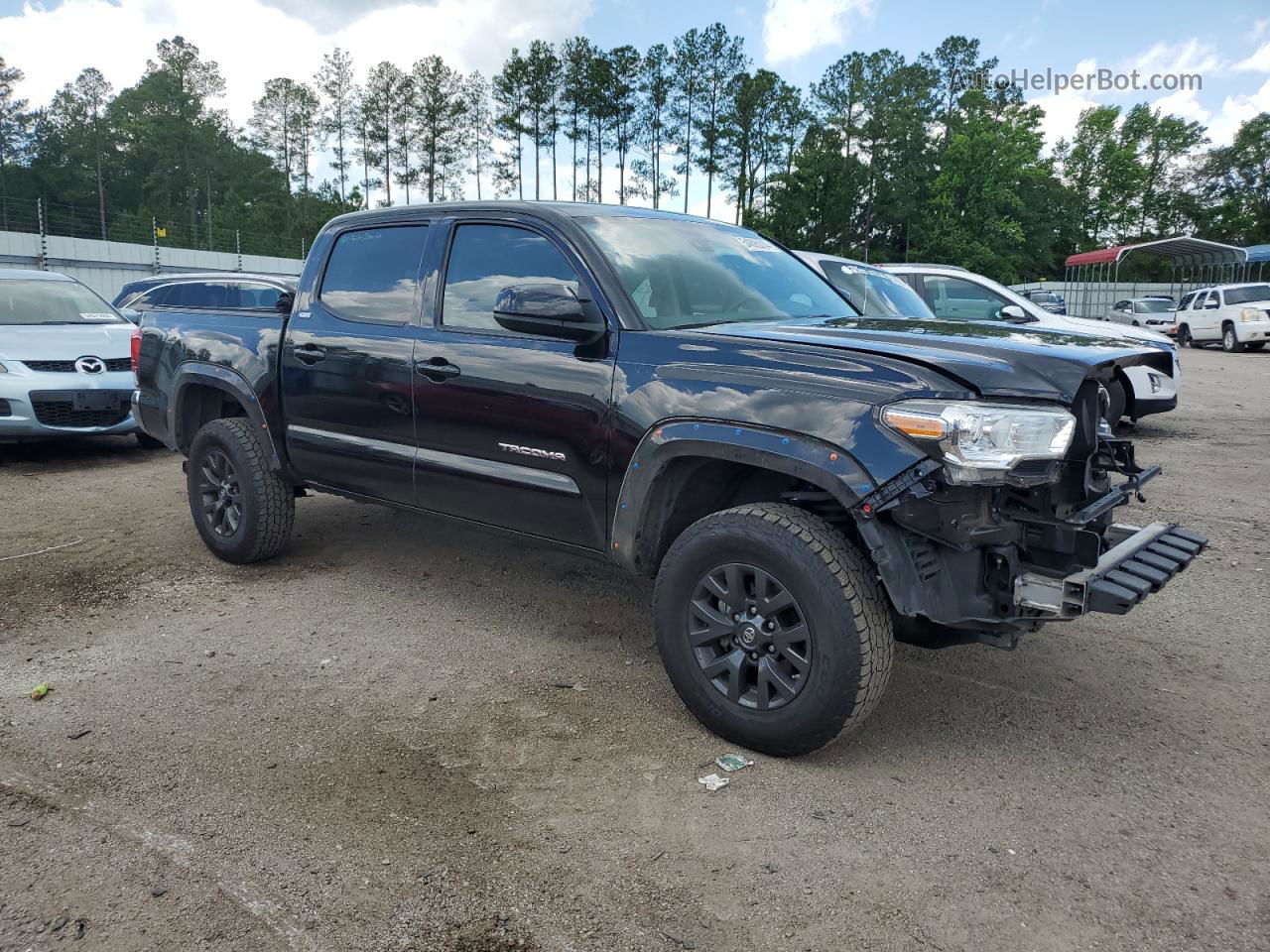 2021 Toyota Tacoma Double Cab Black vin: 5TFAZ5CN6MX095207