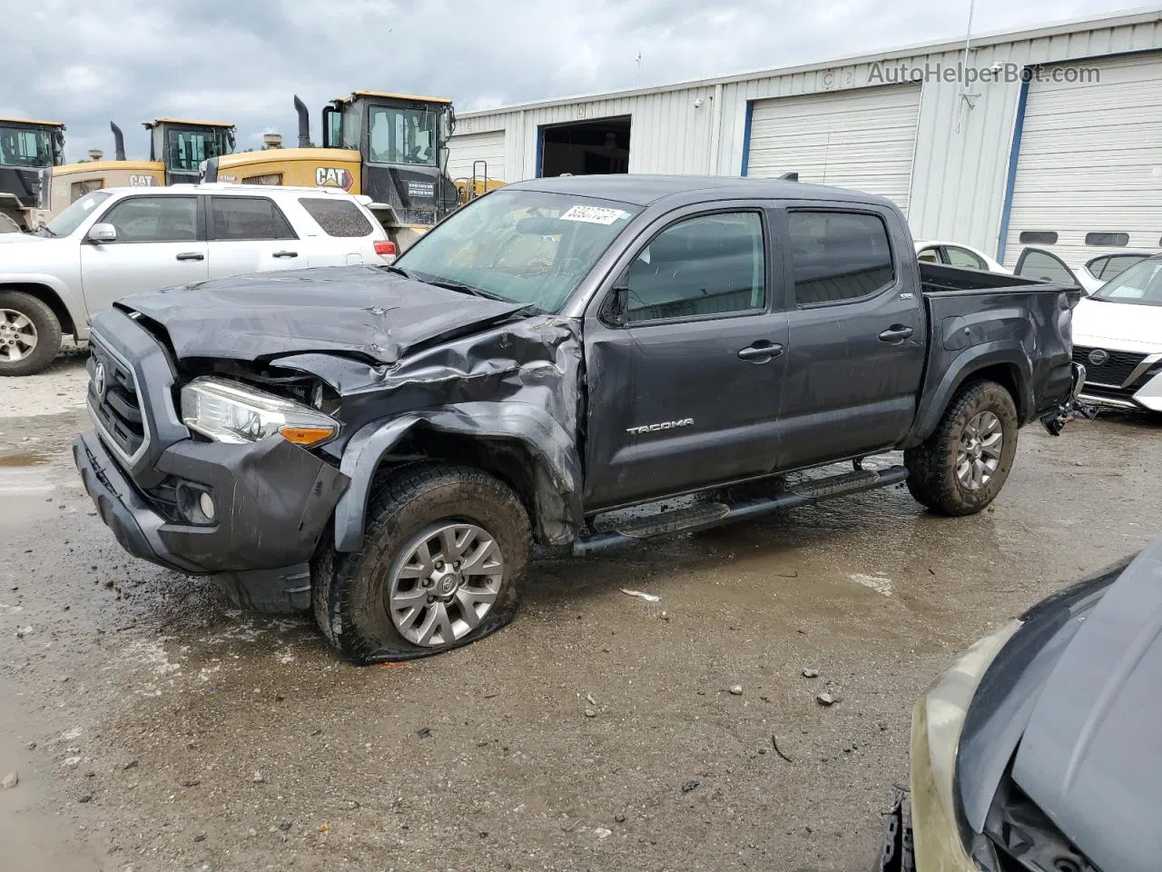 2017 Toyota Tacoma Double Cab Gray vin: 5TFAZ5CN7HX050766