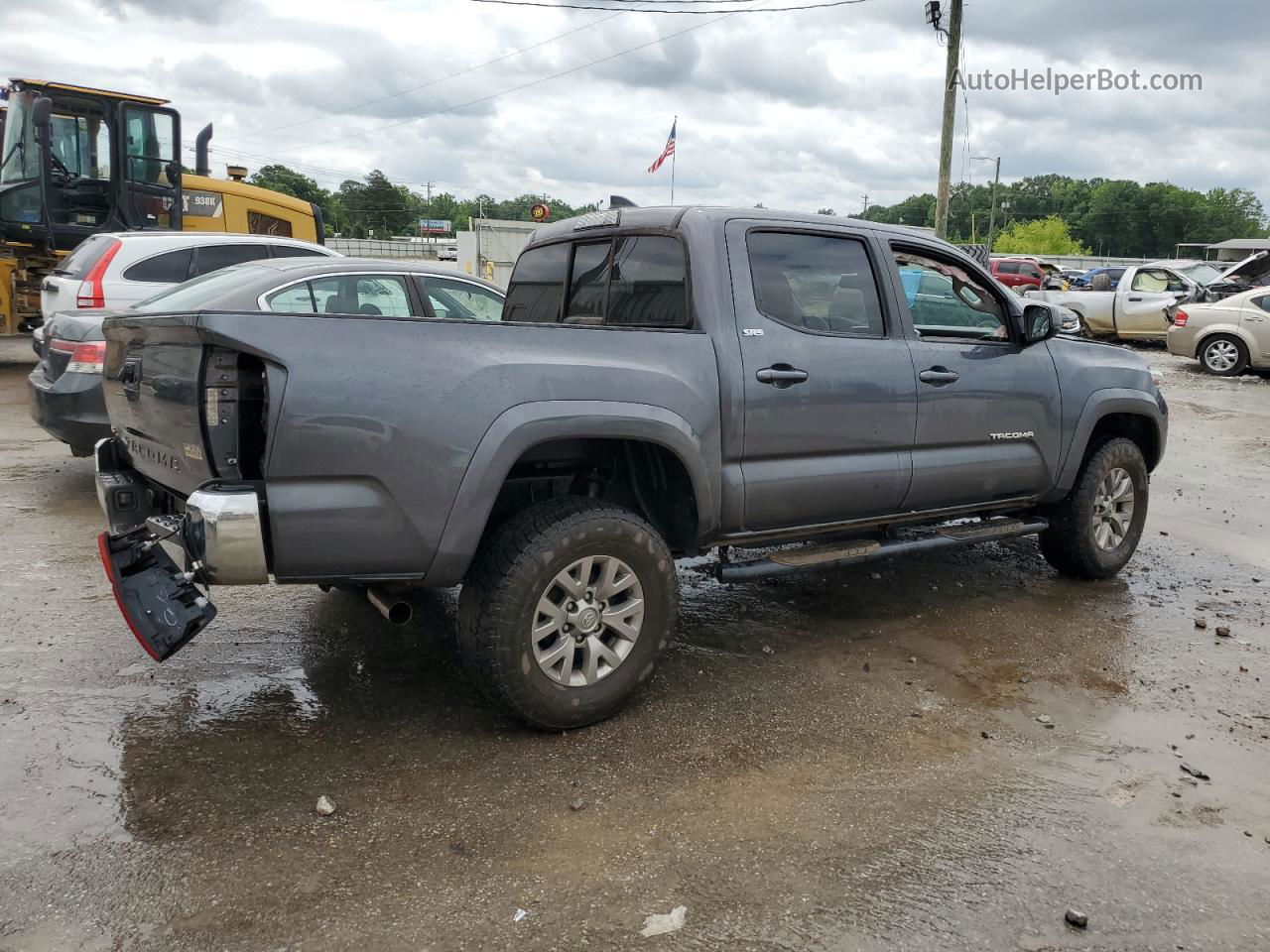 2017 Toyota Tacoma Double Cab Gray vin: 5TFAZ5CN7HX050766