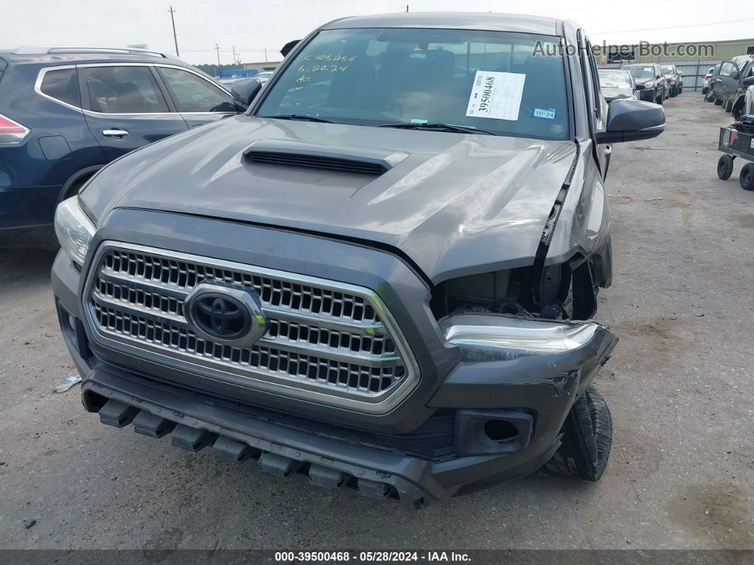 2017 Toyota Tacoma Trd Sport Gray vin: 5TFAZ5CN7HX052498