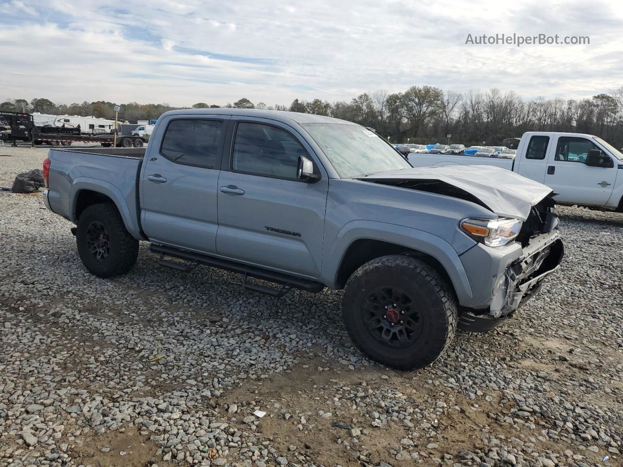 2021 Toyota Tacoma Double Cab Gray vin: 5TFAZ5CN7MX102875