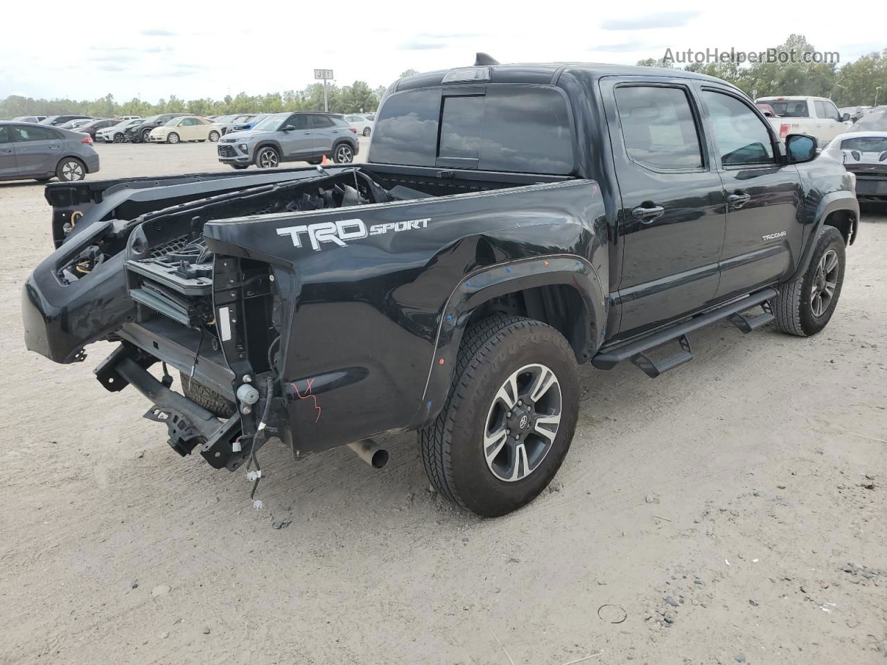 2017 Toyota Tacoma Double Cab Черный vin: 5TFAZ5CN8HX032731