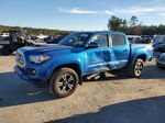 2017 Toyota Tacoma Double Cab Blue vin: 5TFAZ5CN8HX036570