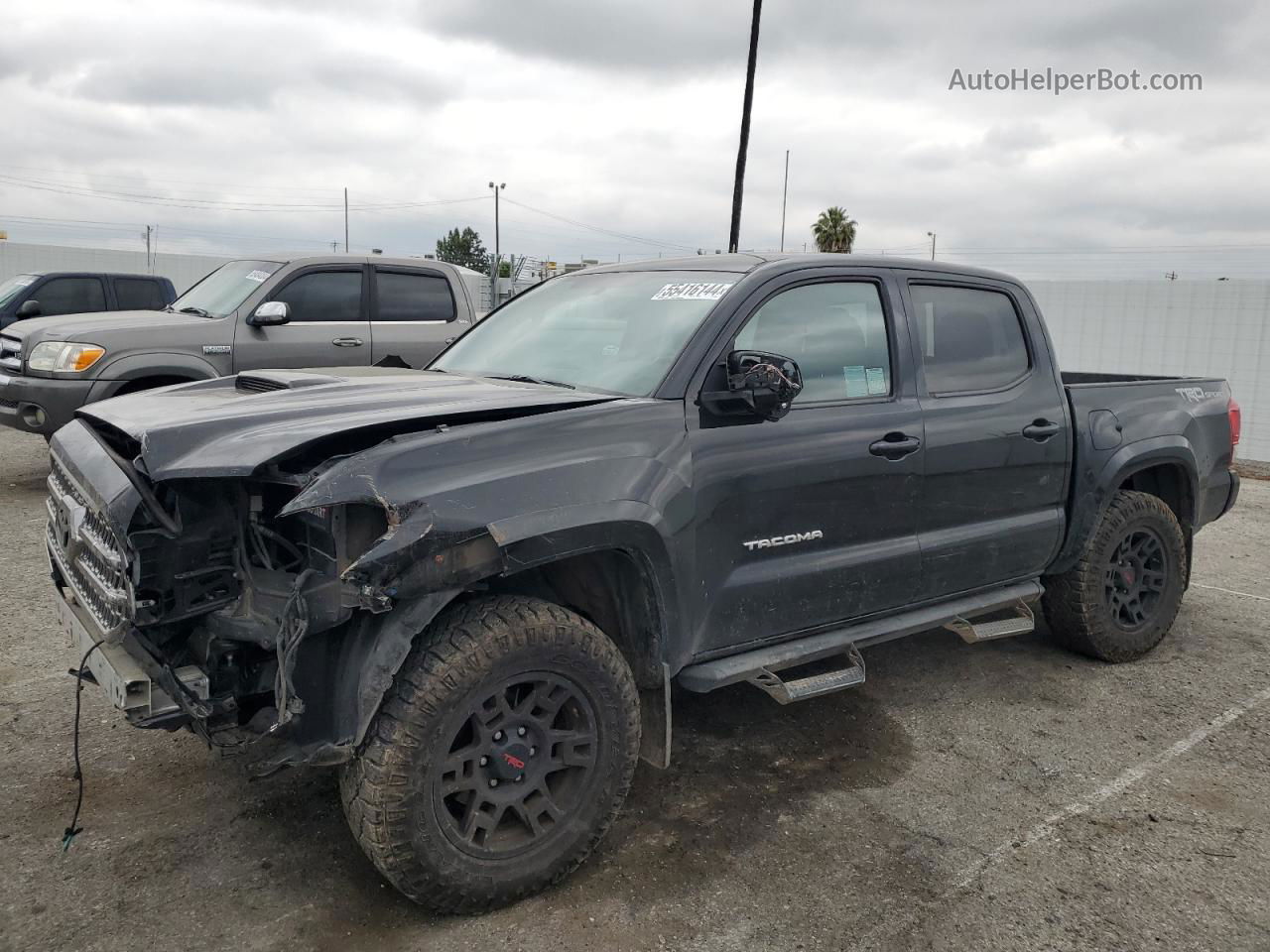 2017 Toyota Tacoma Double Cab Black vin: 5TFAZ5CN8HX053868