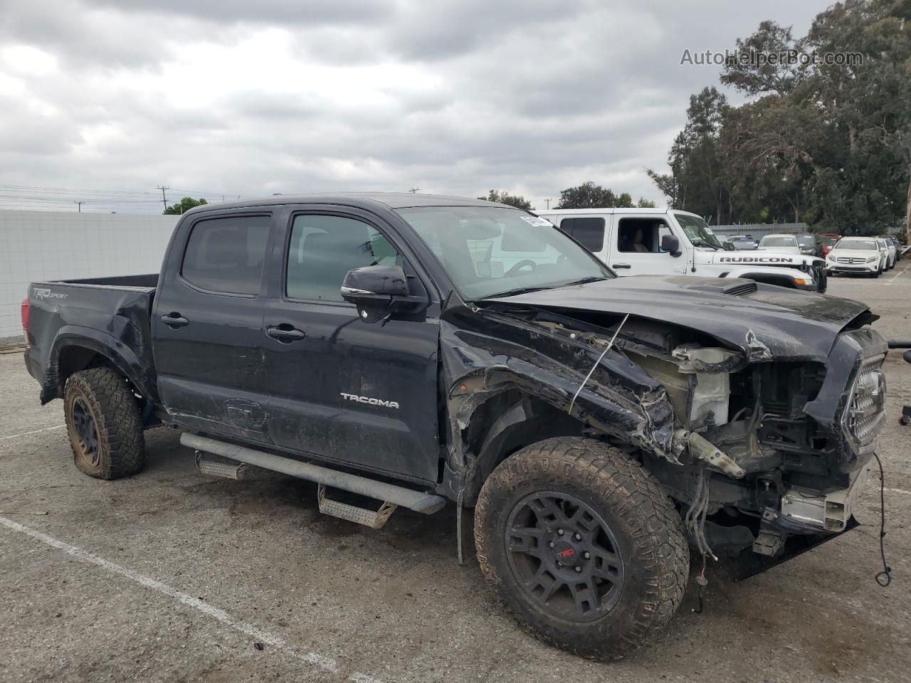 2017 Toyota Tacoma Double Cab Black vin: 5TFAZ5CN8HX053868