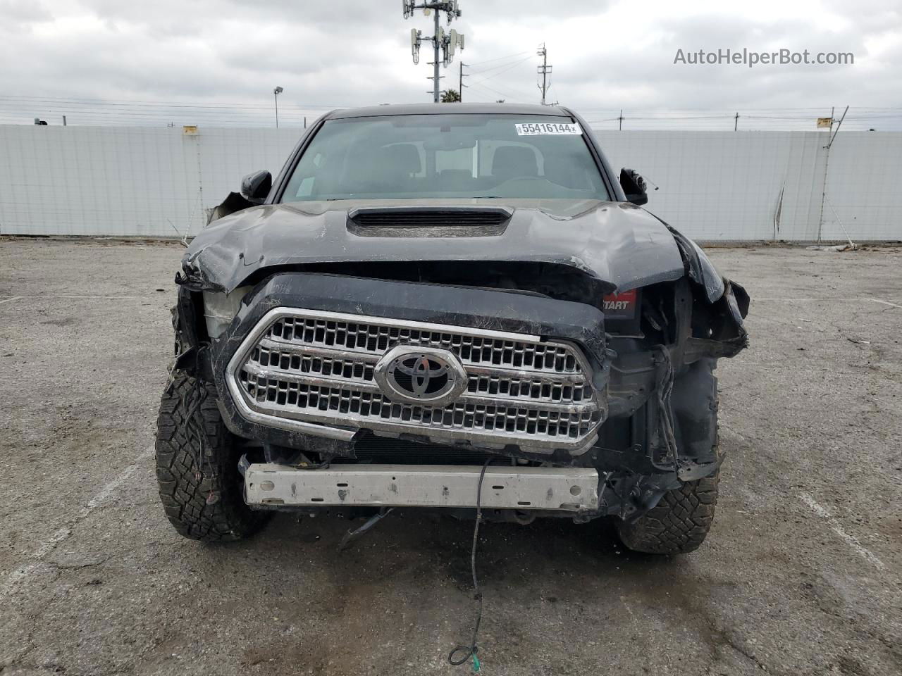 2017 Toyota Tacoma Double Cab Black vin: 5TFAZ5CN8HX053868