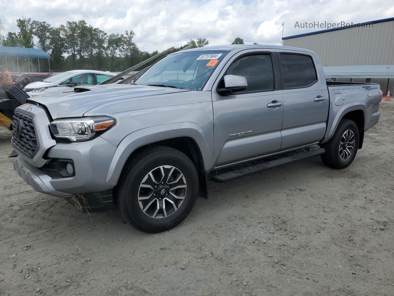 2021 Toyota Tacoma Double Cab Silver vin: 5TFAZ5CN8MX103372