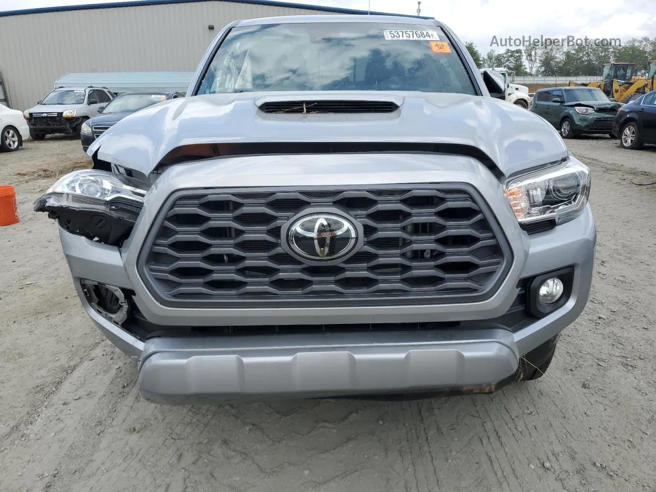 2021 Toyota Tacoma Double Cab Silver vin: 5TFAZ5CN8MX103372