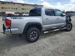 2017 Toyota Tacoma Double Cab Silver vin: 5TFAZ5CN9HX027408