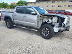 2017 Toyota Tacoma Double Cab Silver vin: 5TFAZ5CN9HX027408