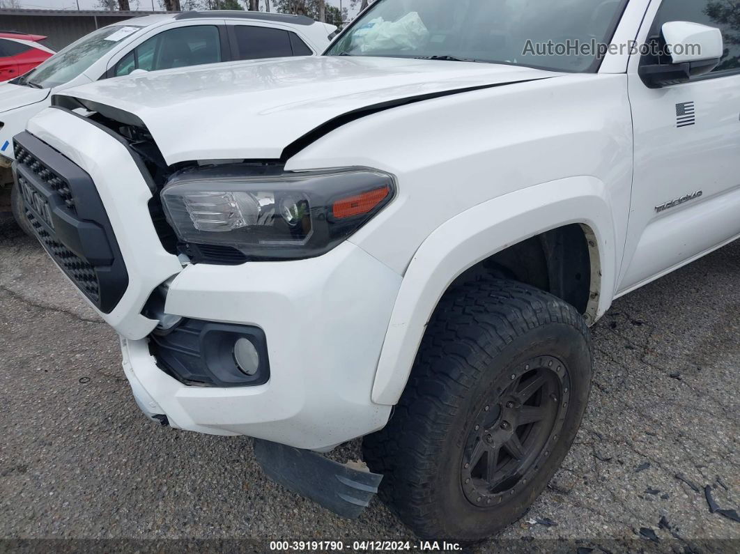 2017 Toyota Tacoma Sr5 V6 White vin: 5TFAZ5CN9HX030972