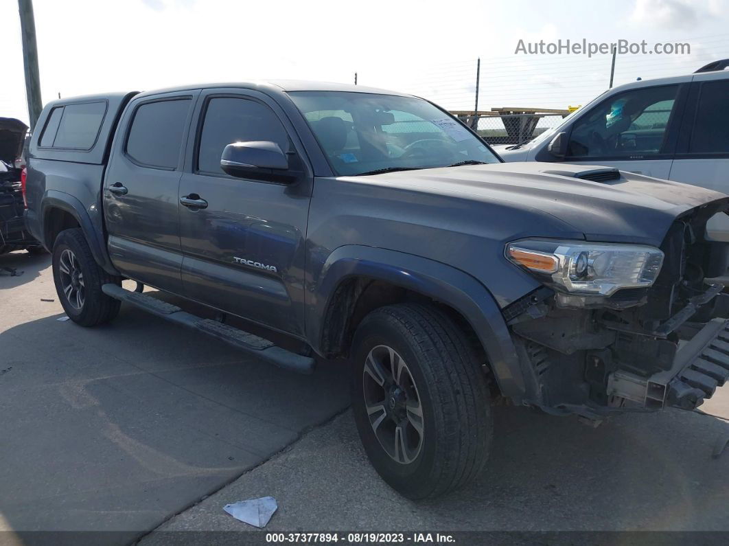 2017 Toyota Tacoma Sr5/trd Sport Gray vin: 5TFAZ5CN9HX041468