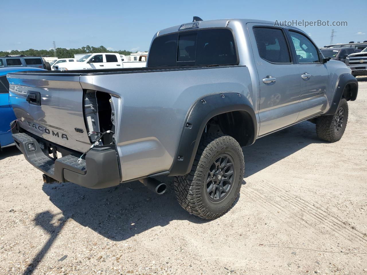 2020 Toyota Tacoma Double Cab Серебряный vin: 5TFAZ5CN9LX091389