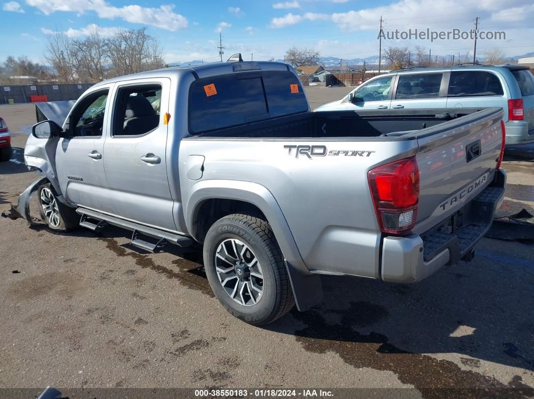 2021 Toyota Tacoma Trd Sport Silver vin: 5TFAZ5CN9MX112646